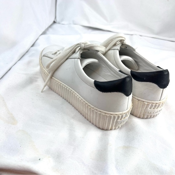M. GEMI The Palestra Due Women’s White Sneaker Size 37.5/ 7.5 Made in Italy - Picture 5 of 8